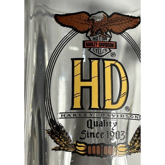 Harley-Davidson Heavy Glass Stein/Beer Mug - Picture 2 of 3